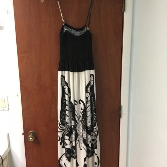 Dresses & Skirts - Black and White Butterfly Sundress